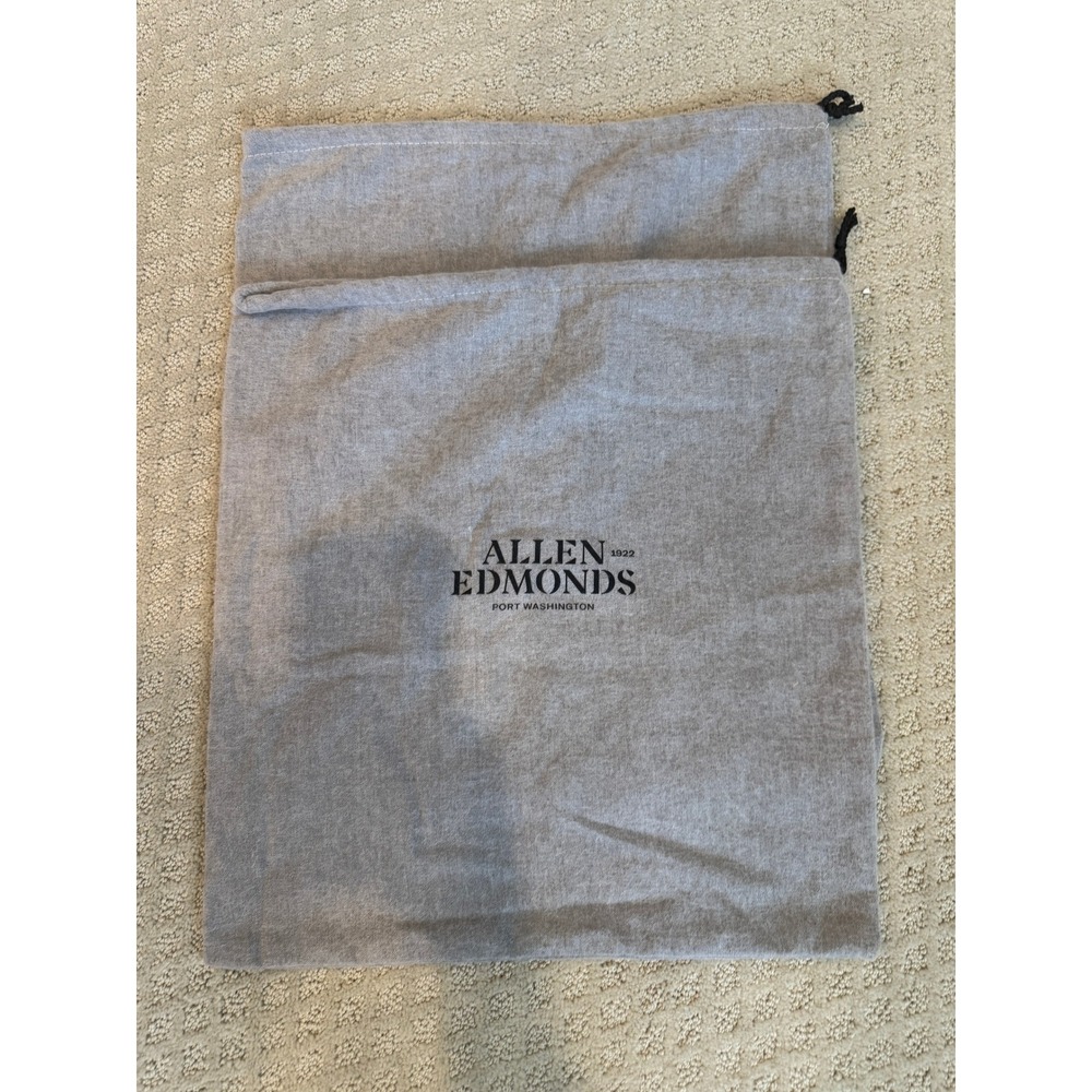 2 Allen Edmonds Dust Bags‎ size 17 x 15 Gray